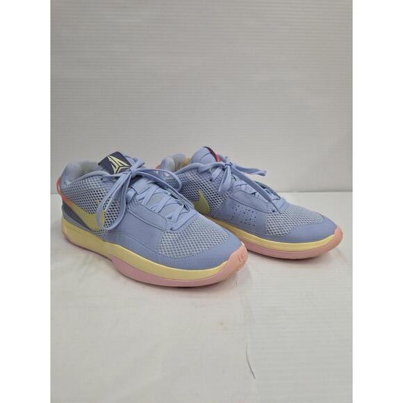 Nike Ja 1 Day One Shoes Mens Size 9 Blue Yellow Basketball Midnight Sneakers - Picture 4 of 12